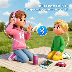 Globluum MP3 Player for Kids durable shell mint green, kid-friendly design for adventures.
