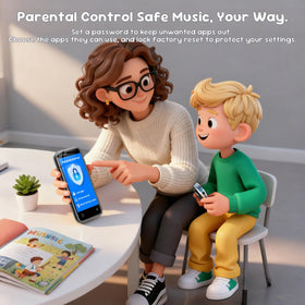 Globluum MP3 Player for Kids packaging, ready-to-gift with protective case