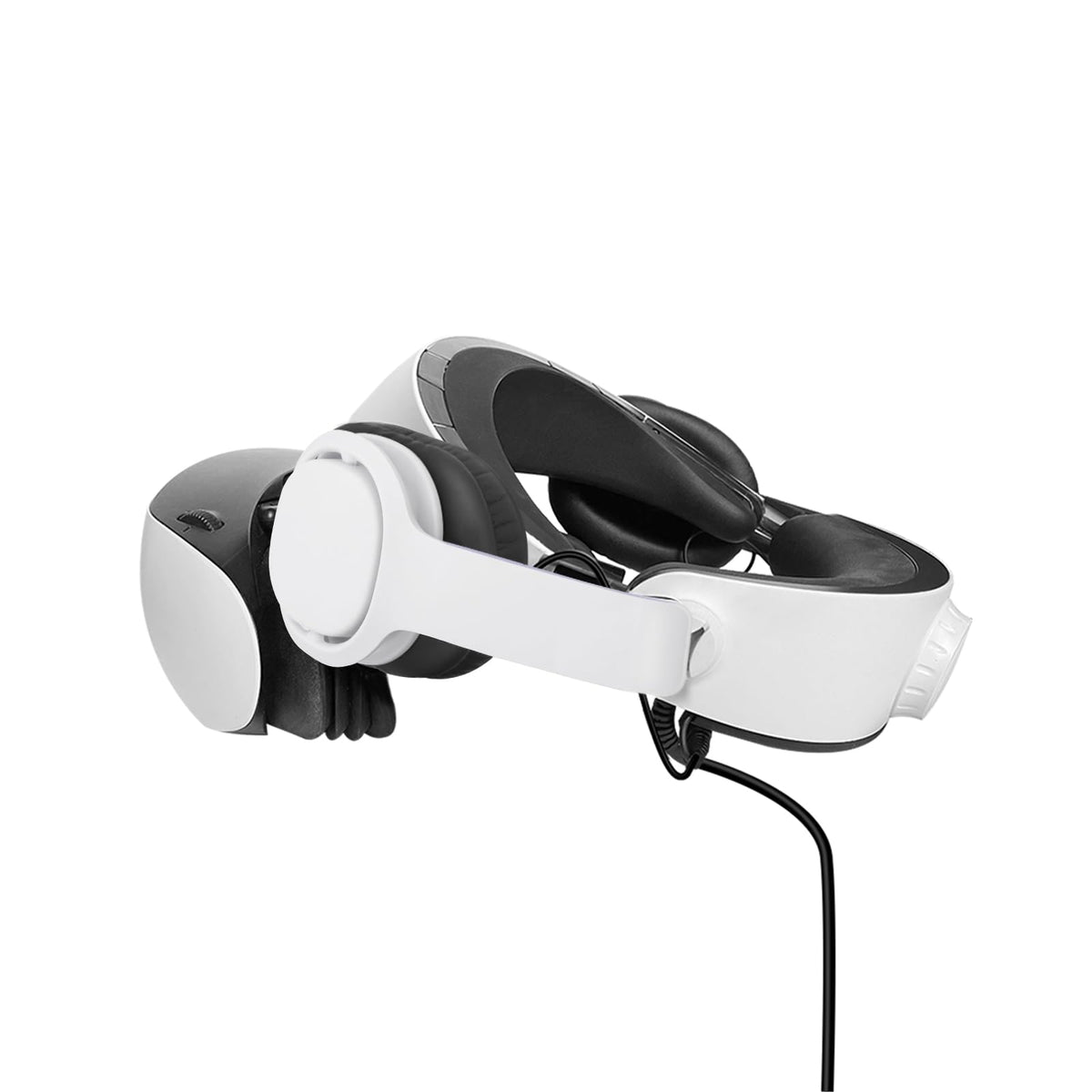 Globular Cluster PH2 cable router detail organizing wires and reducing headset clutter