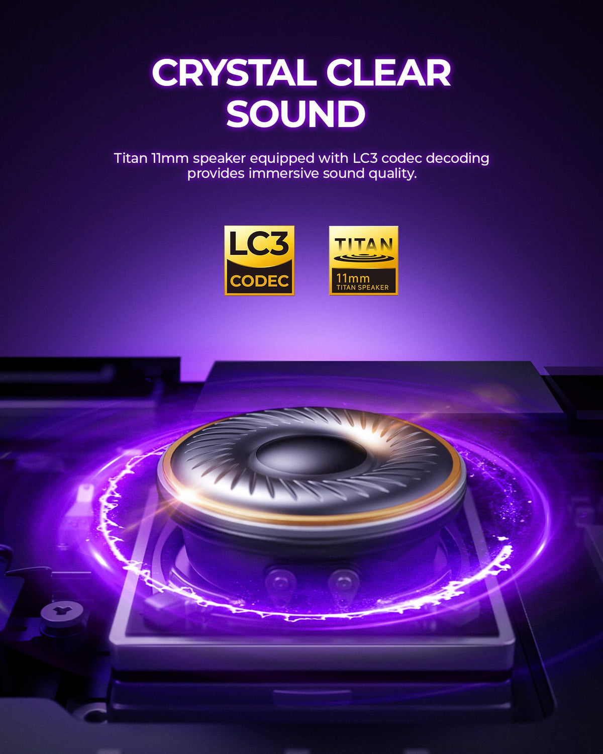 Globvanx V2 earbud touch controls shown for instant volume and playback control