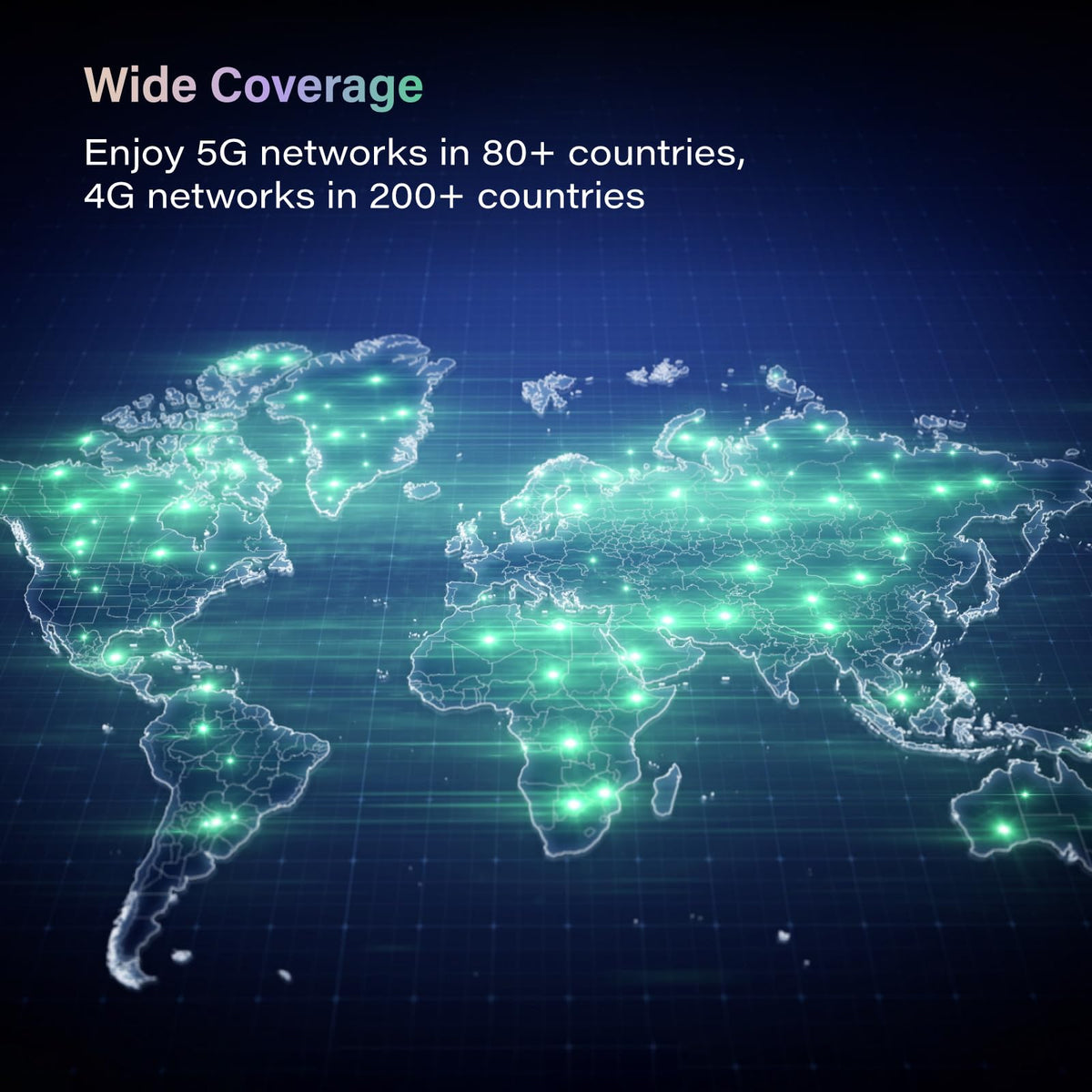 GlocalMe Numen Air 5G hotspot data screen display showing signal strength and usage in real time.