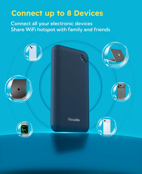 GlocalMe UPP features a 3000mAh battery for long-lasting use.