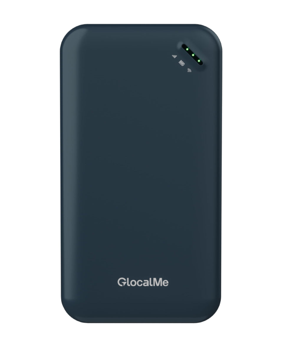 GlocalMe UPP compact pocket design for easy travel connectivity.