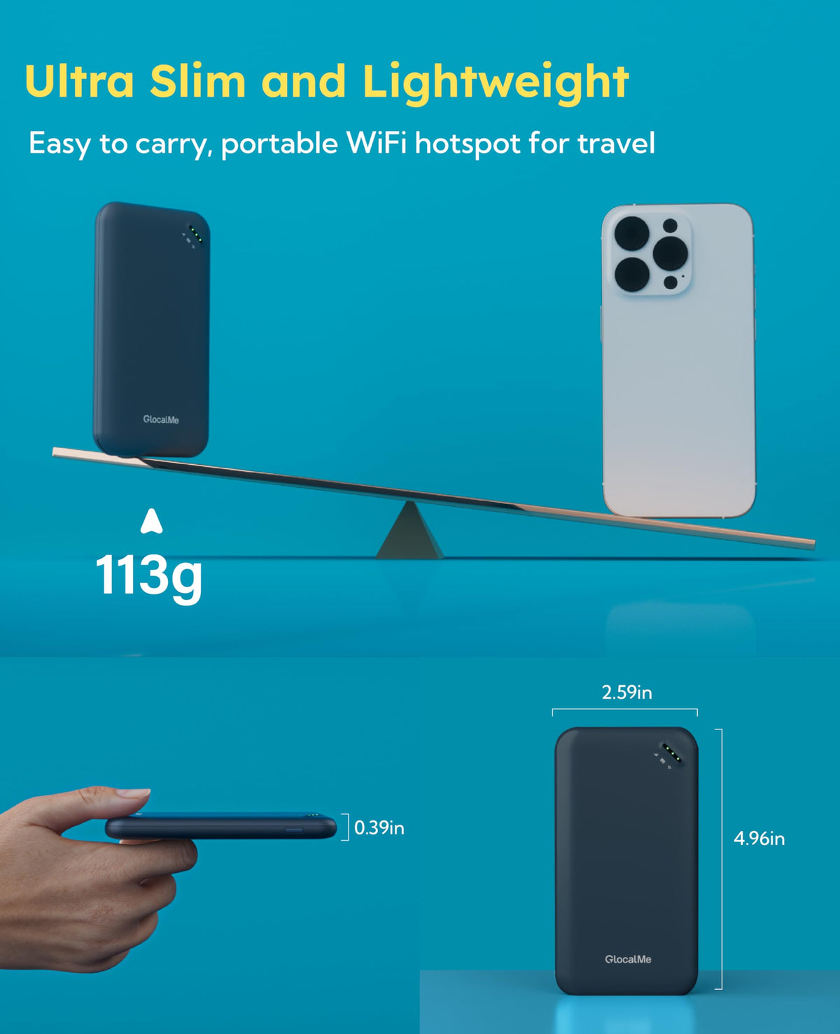 GlocalMe UPP private hotspot with strong security features.