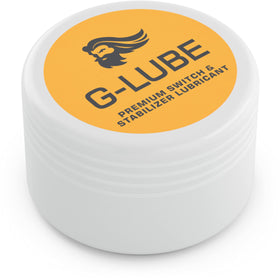 Glorious G-Lube Switch bottle-cap close-up for smoother switches.