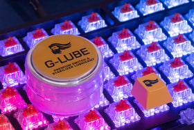 Glorious G-Lube Switch packaging communicates 10 g content and application scope.