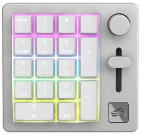 GLORIOUS GMMK numpad side panel lighting highlights customizable aura and mood