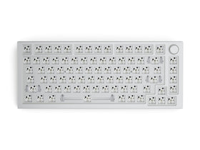 GLORIOUS front frame view showing sturdy white aluminum and durable feel