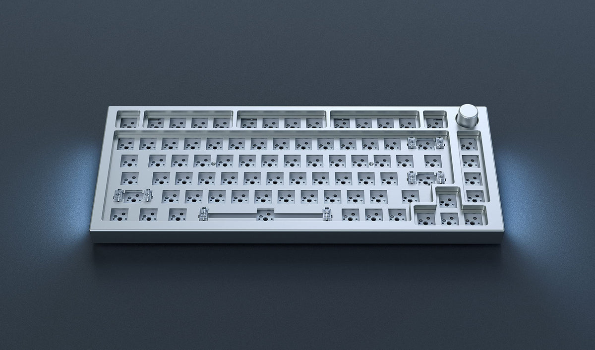 GLORIOUS lifestyle desk setup showing a personalized build improving ergonomics