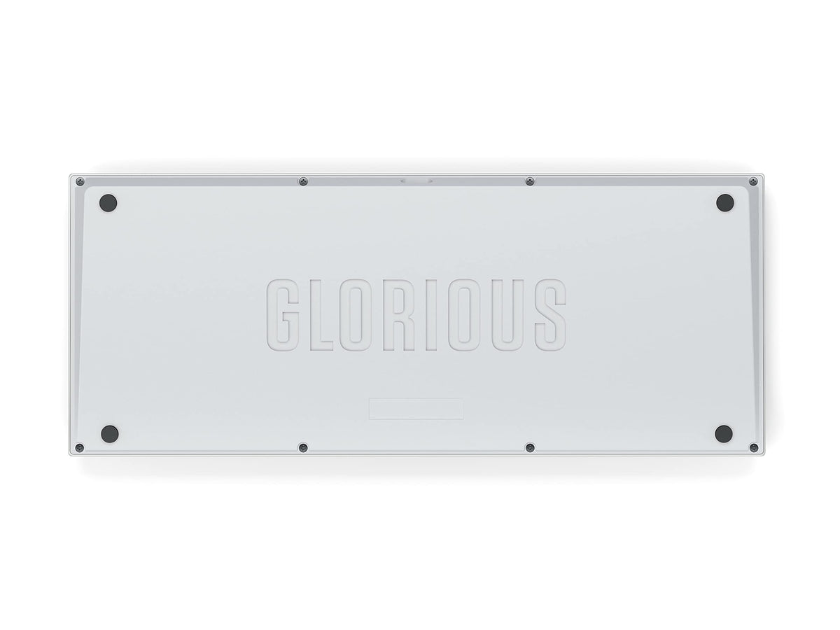 GLORIOUS rotary knob detail illustrating tactile control and premium fit