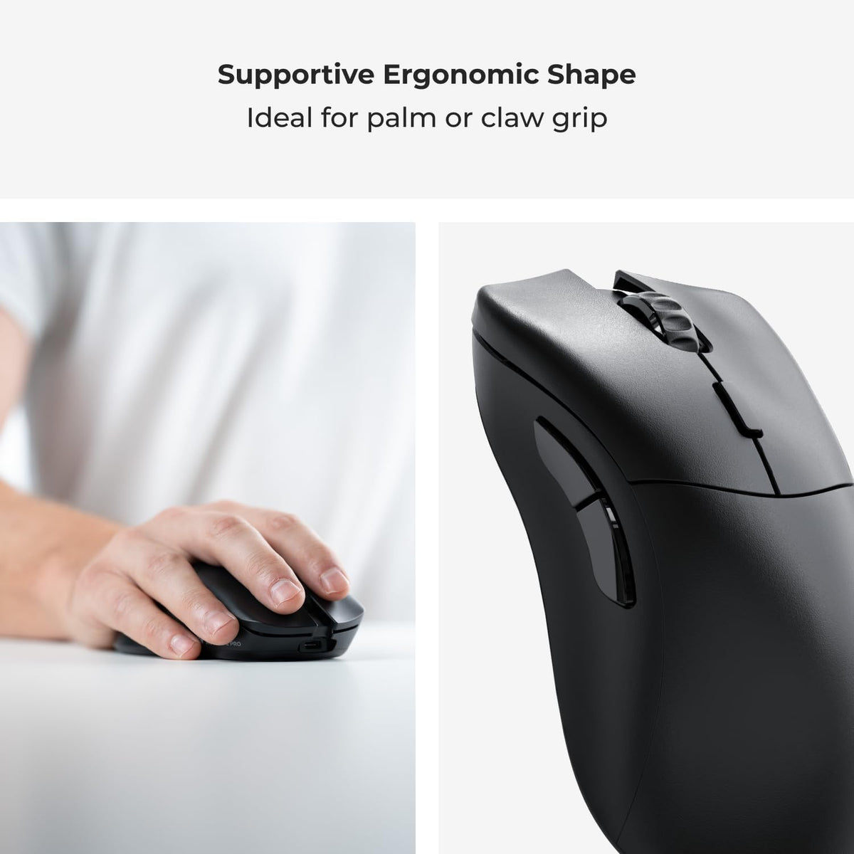 GLORIOUS Model D 2 PRO wireless mouse with BAMF 2.0 sensor for precise tracking.
