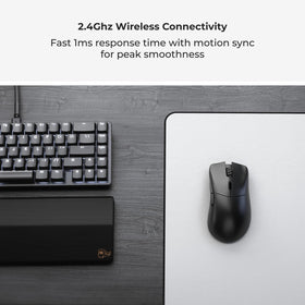 GLORIOUS Model D 2 PRO wireless mouse USB-C charging for continuous gameplay.