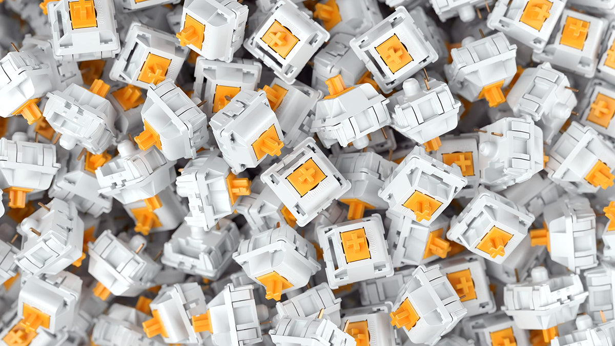 GLORIOUS Panda Switch packaging highlights 36-count box and non-lubed construction