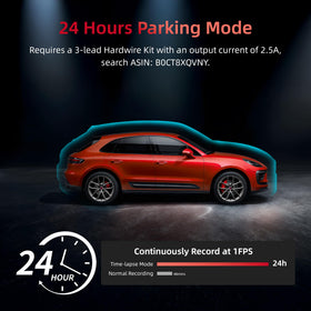 Gloryes 24H parking monitor guards your vehicle around the clock