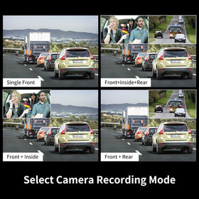 Gloryes dash cam rear view provides clear 1080P backup footage.