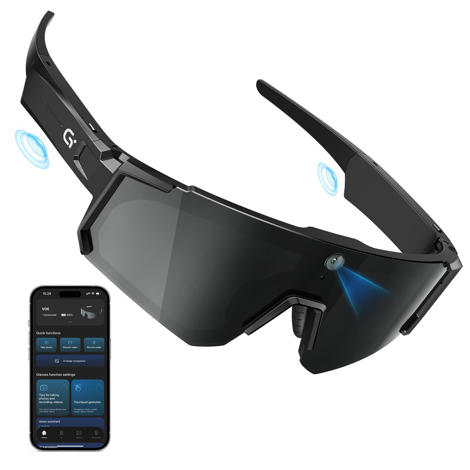GLOSSIA AI Ultra Pro front 4K camera captures immersive POV footage