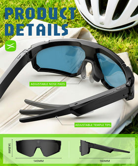 GLOSSIA AI Ultra Pro IP66 weatherproof sunglasses resist rain, dust, and mud.