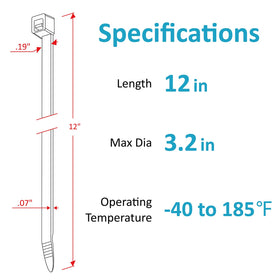 Glufirm Zip Ties 12-inch 85lb tensile strength for demanding tasks