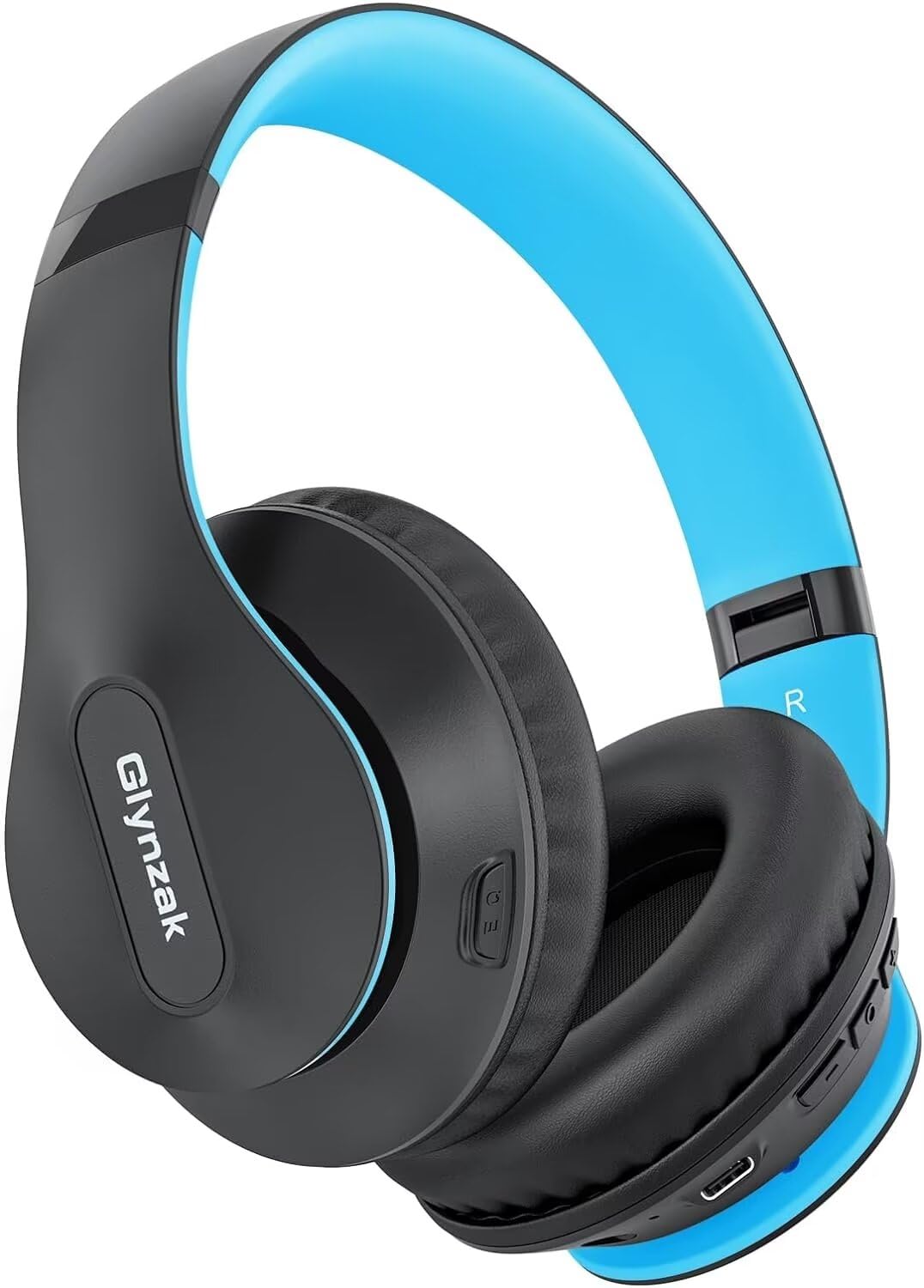 Glynzak front view showing headset shape and comfortable fit benefit