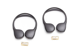 GM Genuine Parts dual-channel IR headphones front view for rear-seat entertainment