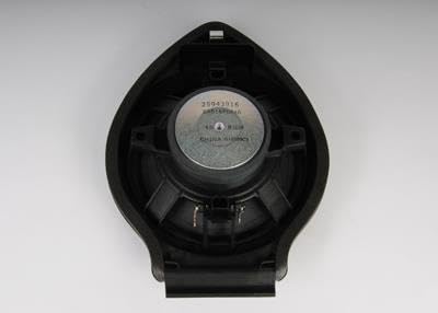 GM Genuine Parts speaker installed in vehicle door illustrating fit for select GM models