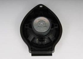 GM Genuine Parts speaker installed in vehicle door illustrating fit for select GM models