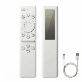 Gmatrix BN59-01391A remote front view showing compatibility with Samsung TVs and tactile buttons