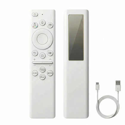 Gmatrix BN59-01391A remote front view showing compatibility with Samsung TVs and tactile buttons