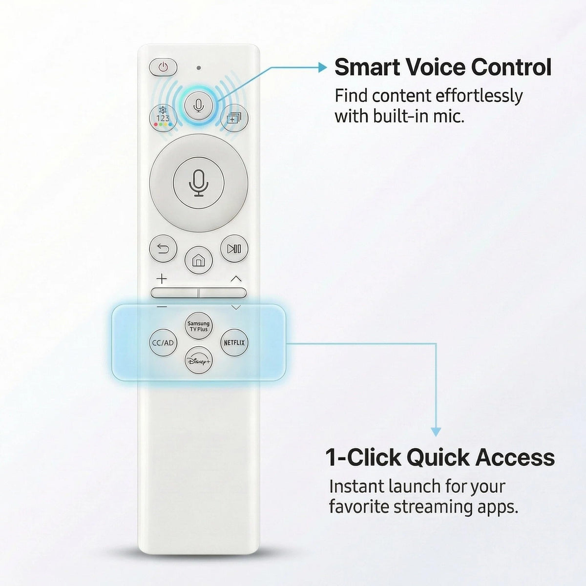 Pairing steps for BN59-01391A remote with TV setup