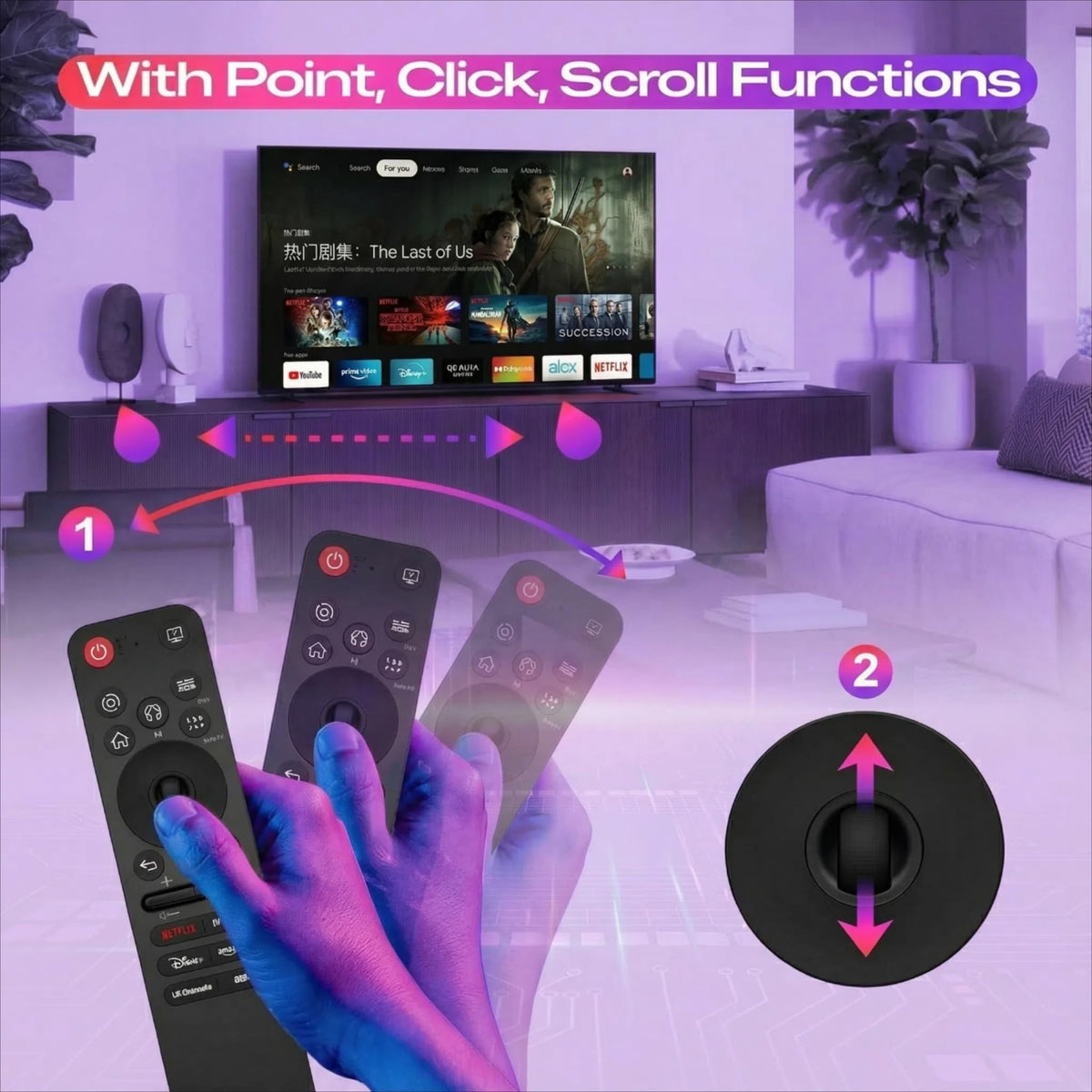Gmatrix LG remote durable design with energy-saving features.