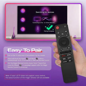Gmatrix LG remote pairing steps shown for setup.