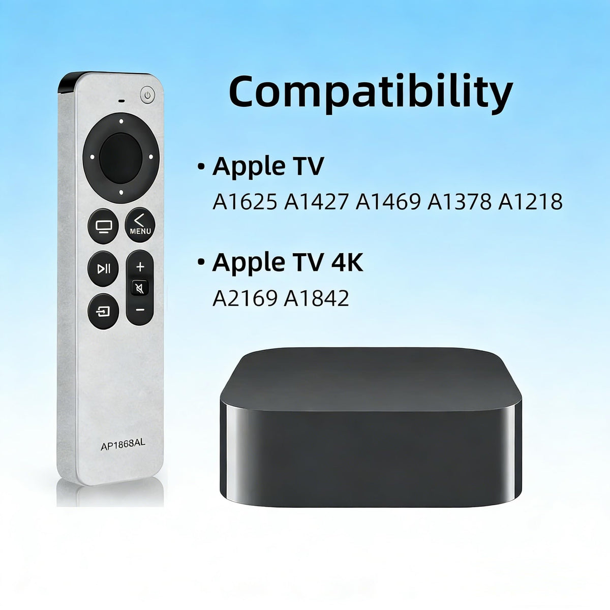 Gmatrix Apple TV remote setup guide with clear pairing instructions