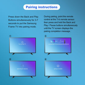 Gmatrix Samsung Frame remote long-range voice control supports comfortable viewing.