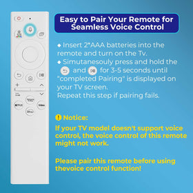 Gmatrix Samsung Frame remote easy-to-use design suits all ages.