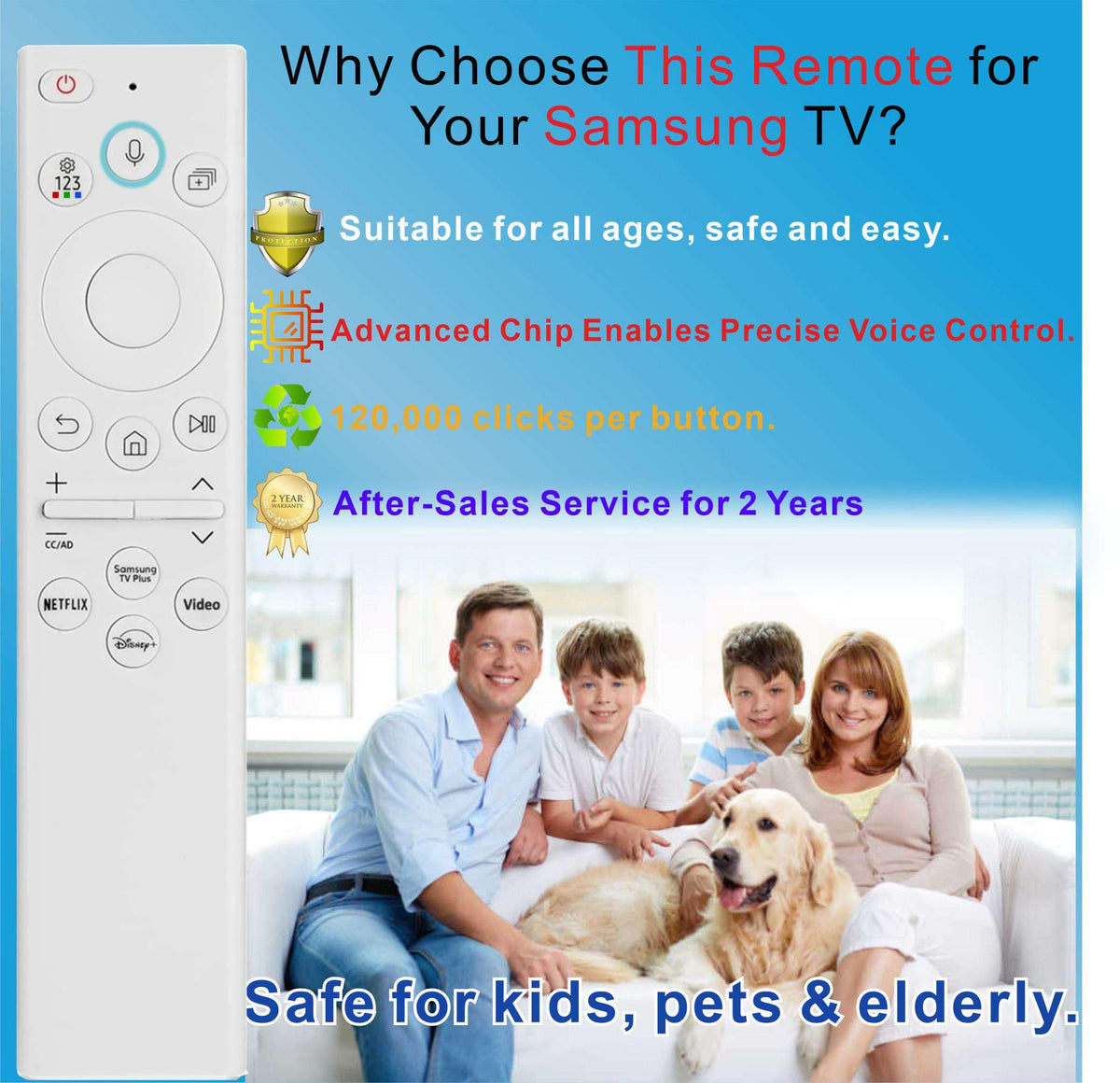 Gmatrix Samsung Frame remote long-range voice control offers flexible use.