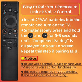 Gmatrix Samsung remote compatibility list illustrating broad Samsung TV support.