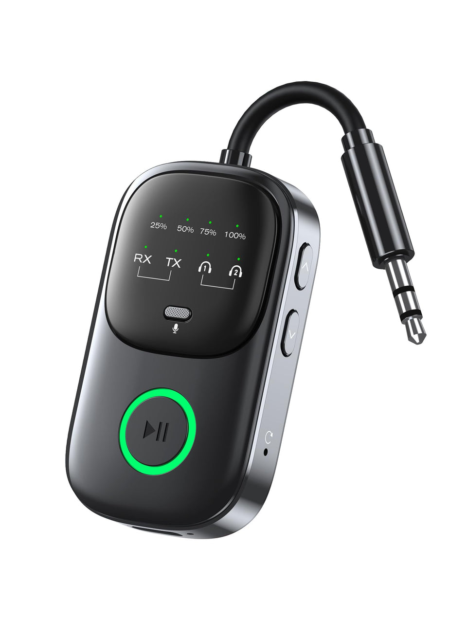 GMCELL 2-in-1 Bluetooth transmitter receiver for versatile wireless audio on TV or airplane