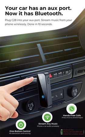 GMCELL C28 plug-and-play setup for effortless wireless connection.