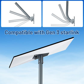 GNENANG Starlink Gen 3 sturdy-base supports stable mounting in challenging weather.