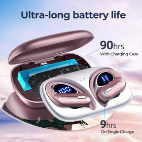 GNMN X19 LED dual display case showing battery status