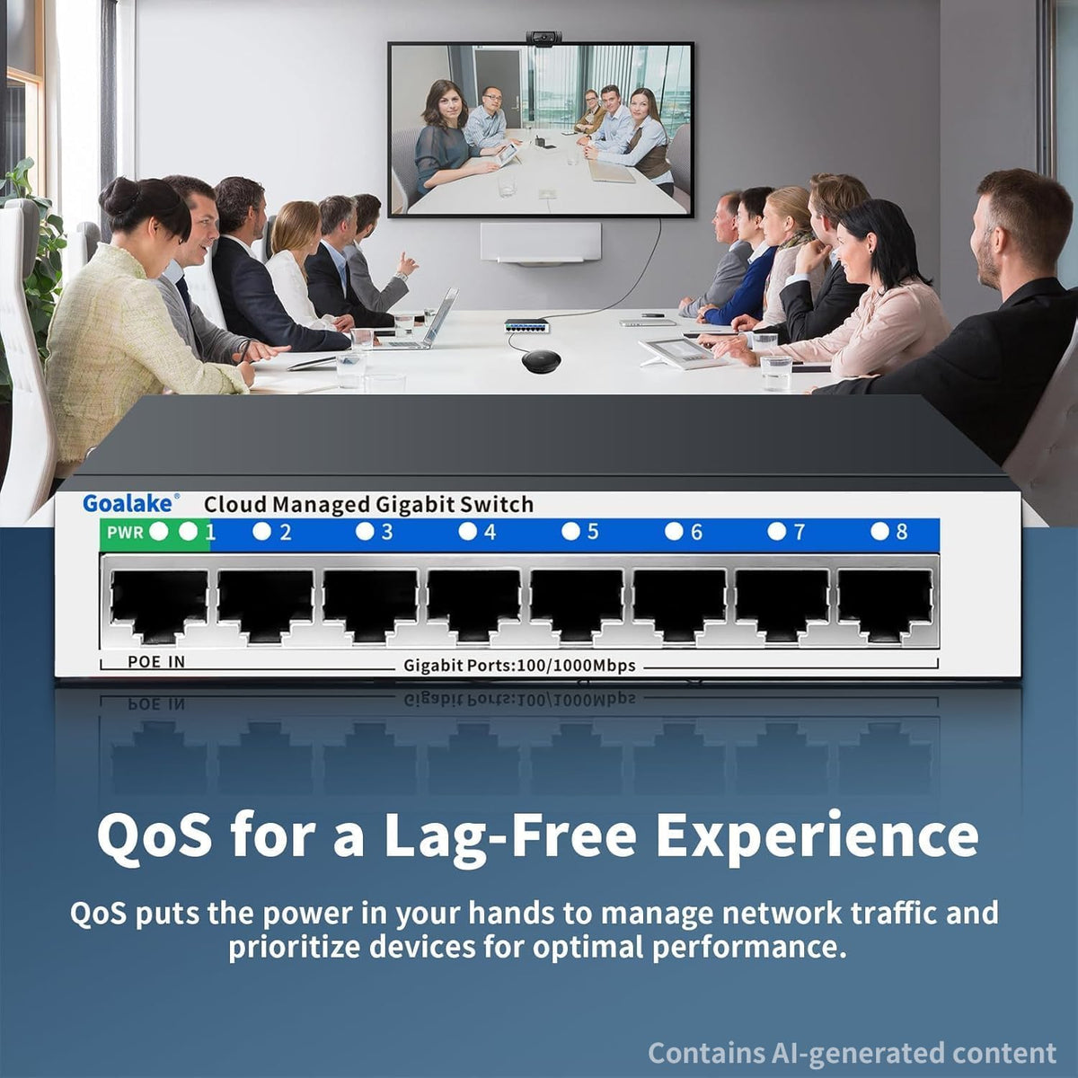 Goalake metal casing with fanless design communicates rugged durability and silent operation.