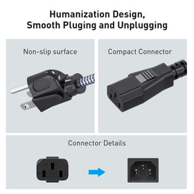 UL certified Goalfish 3 prong power cable for safe connections