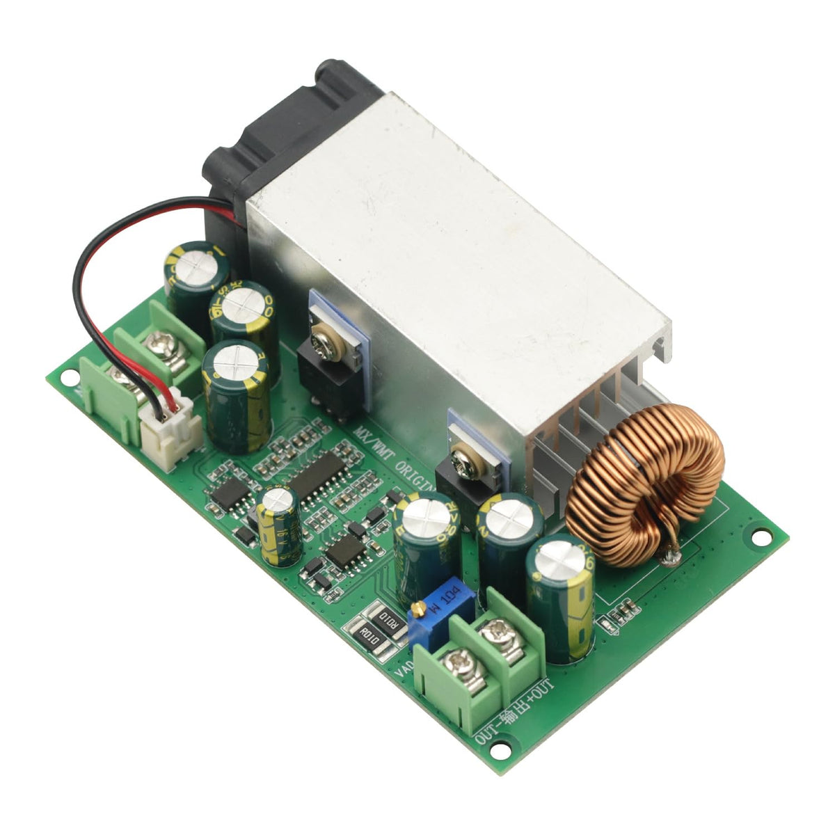 GODIYMODULES buck output 2.5-50V for flexible voltage tuning.
