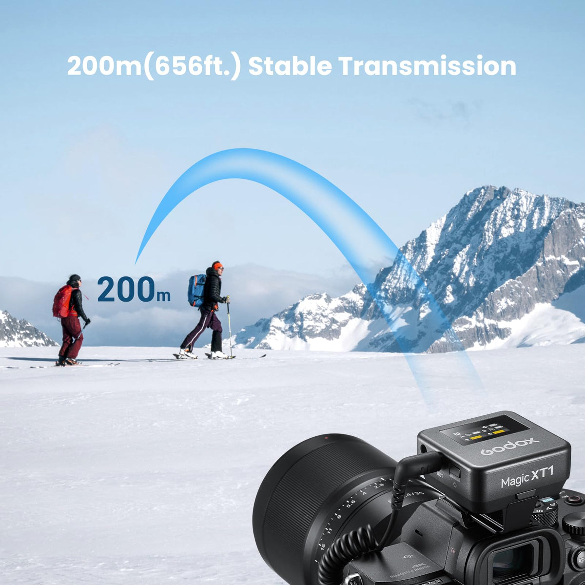 GODOX Magic XT1 charging case keeps power ready for long sessions.