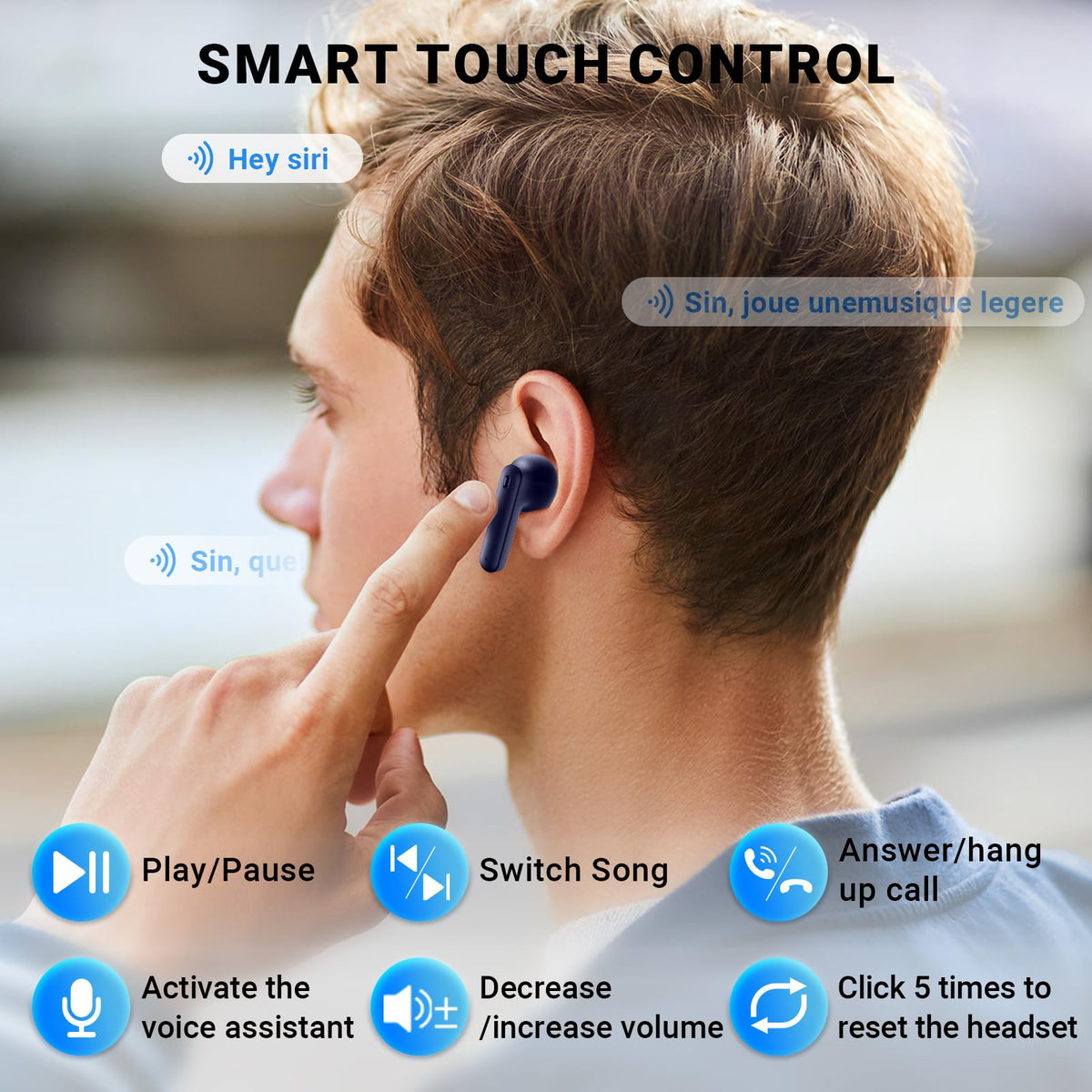 Godyse IPX6 waterproof buds resisting sweat during workouts