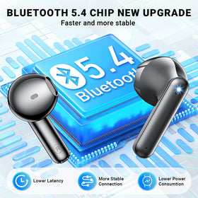 Godyse earphones with front LED display for battery status at a glance