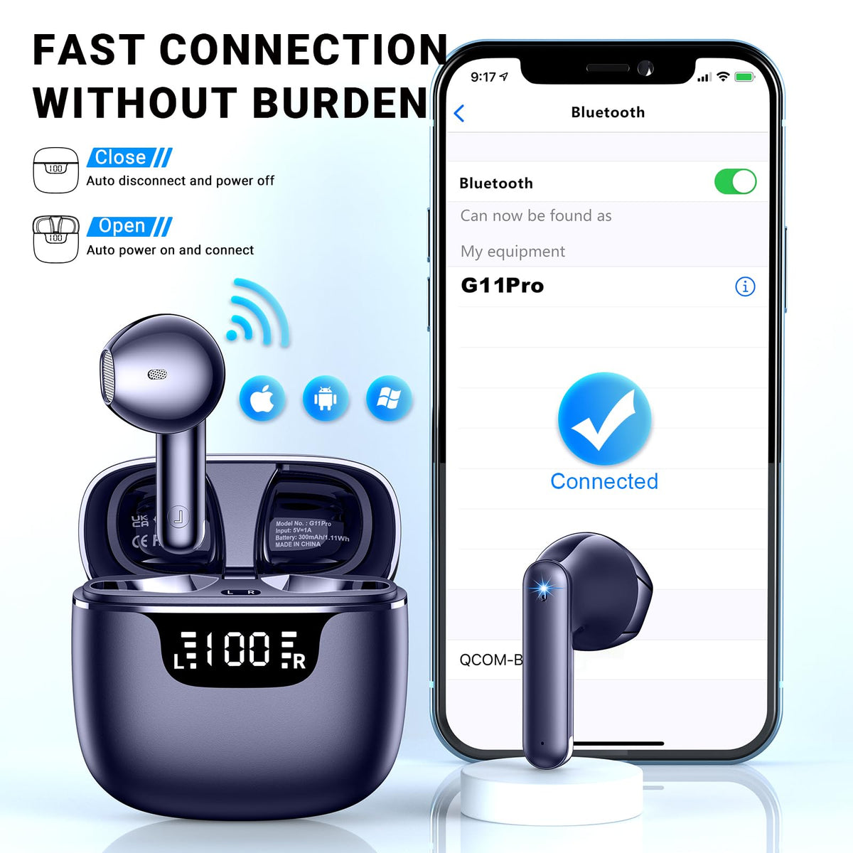 Godyse mini in-ear design providing a secure, comfortable fit