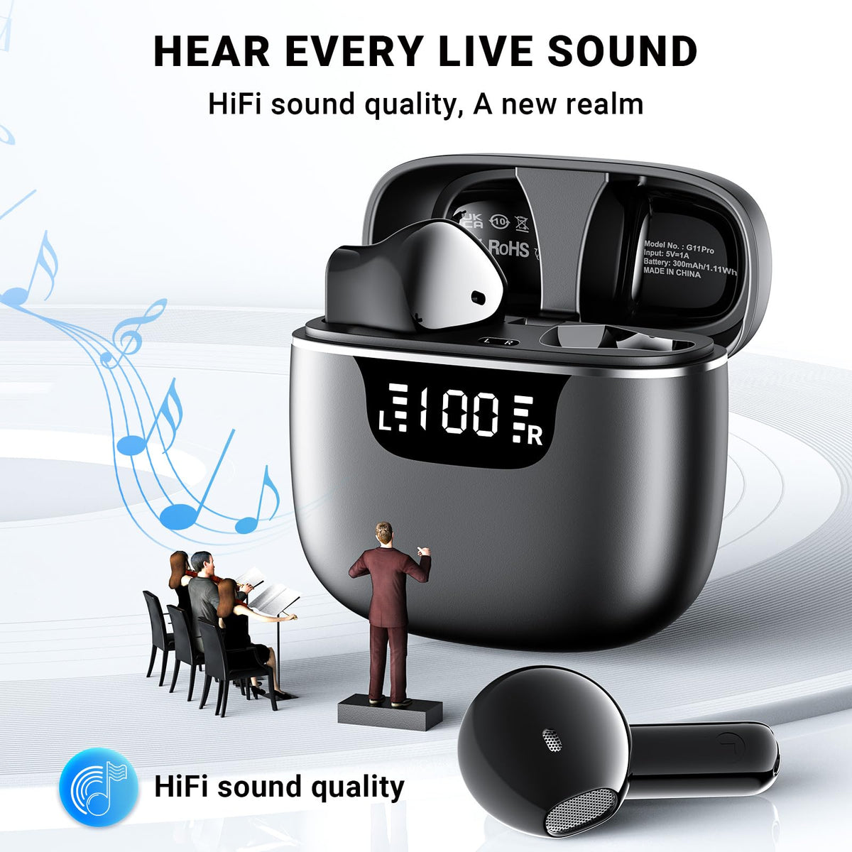 Godyse earbuds with one-step pairing for instant connection during commutes