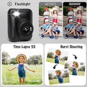gofunly child using camera outdoors with lanyard, promotes active capturing and portability