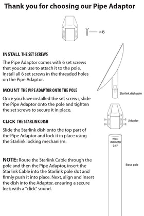 GOGlink Starlink durable glass fiber reinforced nylon construction